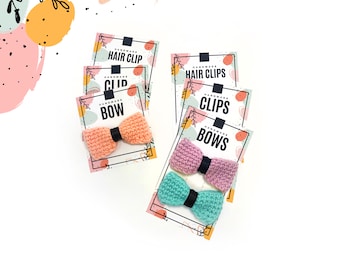 PRINTABLE Easter Cards for Clips + Bows - Digital PDF - Spring themed display backing cards & gift tags for handmade hairclips + accessories