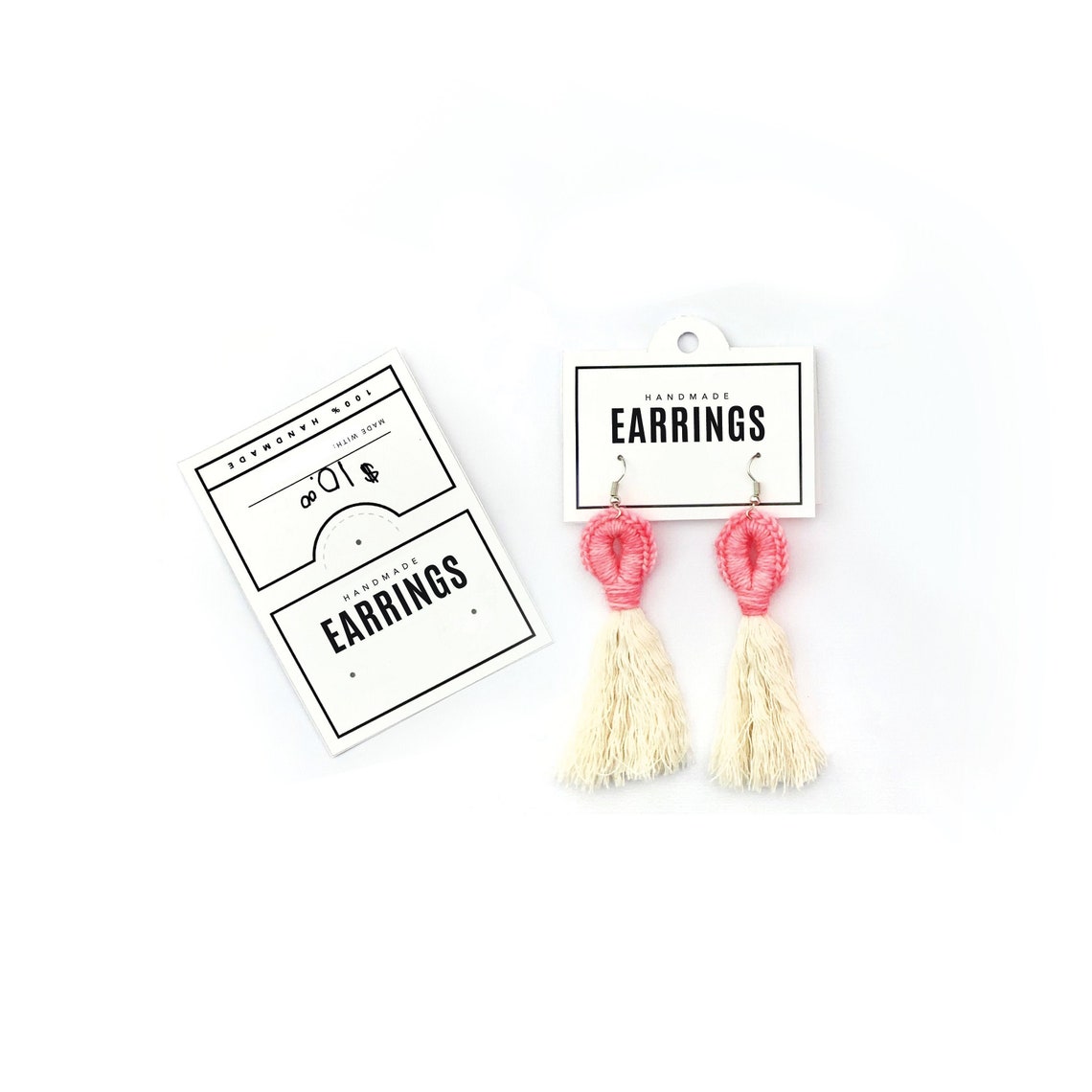 PRINTABLE Earring Tags Downloadable PDF. Hang Tag Template - Etsy