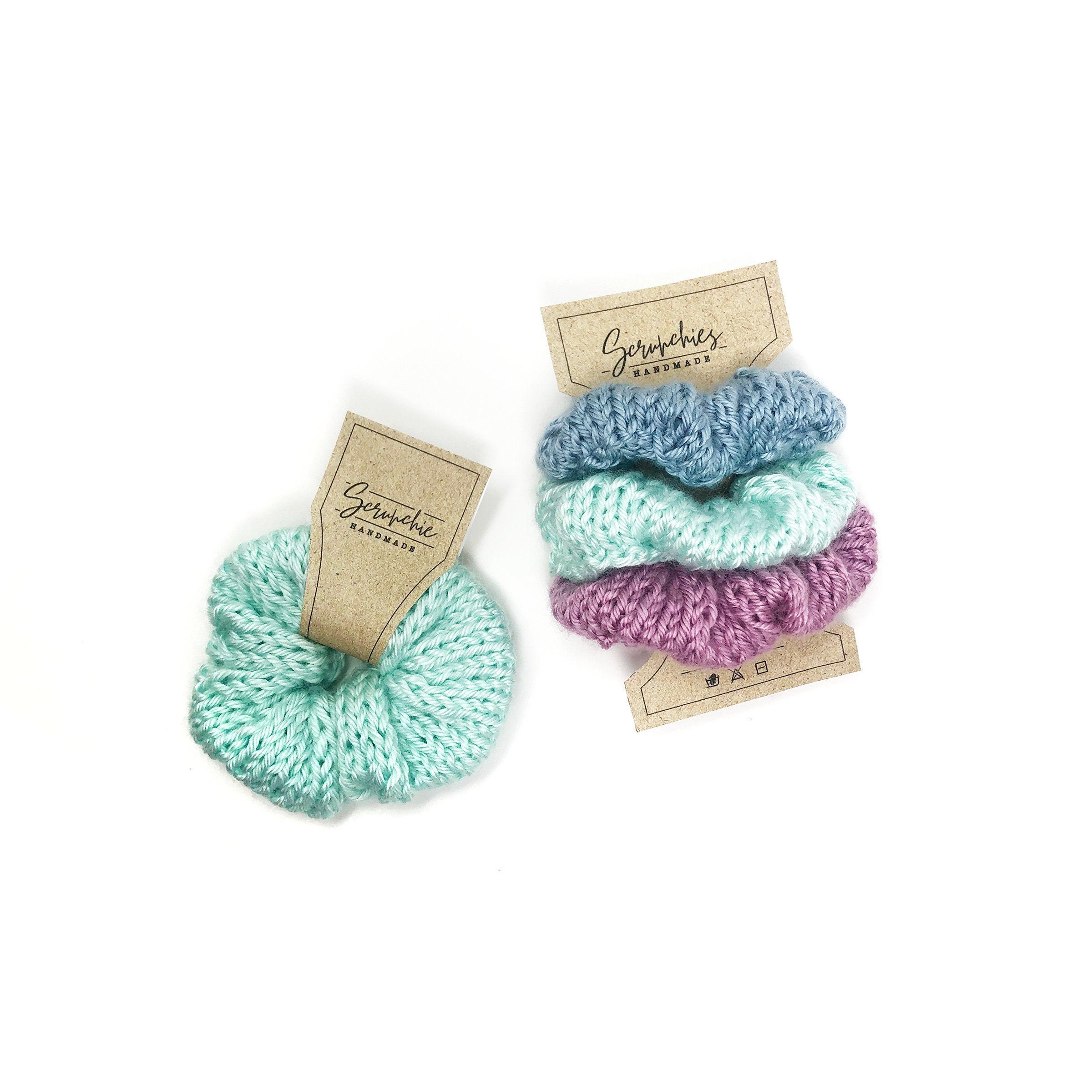PRINTABLE Scrunchie Tags Display card Downloadable PDF Simple Style