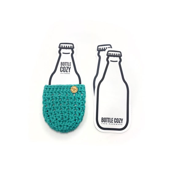 PRINTABLE Bottle Cozy Template downloadable PDF. DIY Packaging for Beer  Bottle Cozies. Bottle Cosy Labels. Modern Design. 