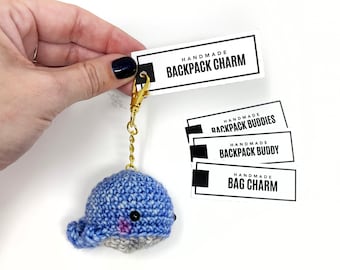 PRINTABLE Backpack Charm Tags - Digital PDF - Buddy Tags