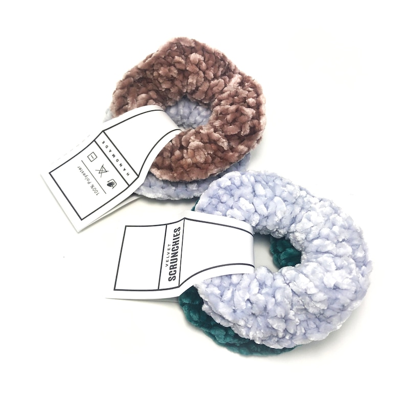 Download PRINTABLE Scrunchie Tags Downloadable PDF Bold Style | Etsy