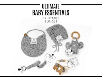 PRINTABLE BUNDLE - Ultimate Baby Essentials 5pc  Bundle - Digital PDF