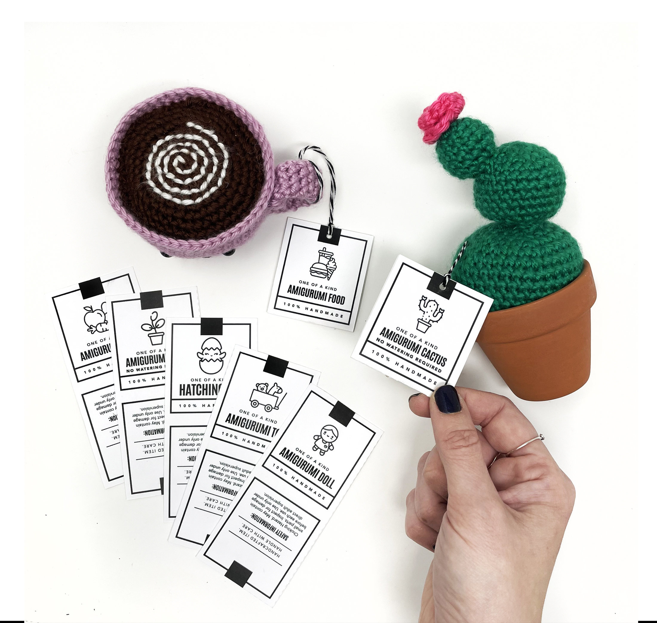 Care Labels for Handmade Items, Business Card Size Tags for Packaging  Handmade Items, Printable Care Tags, Market Prep Tools 