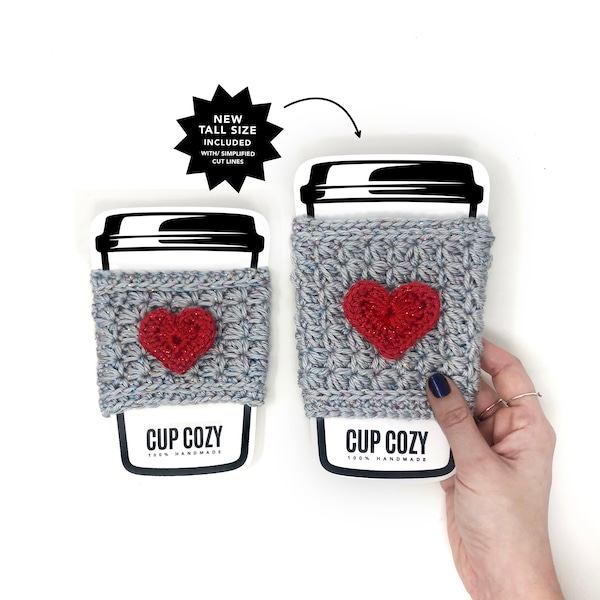 PRINTABLE Cup Cosy Display Inserts - Digital PDF - Coffee sleeve insert cards tags and labels. Modèles d'emballage pour porte-gobelets faits à la main