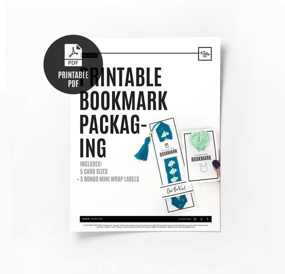  200 Pcs Bookmark Holder Set Kraft Bookmark Sleeves