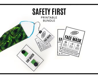 PRINTABLE BUNDLE - Safety First. 2pc - Downloadable PDF