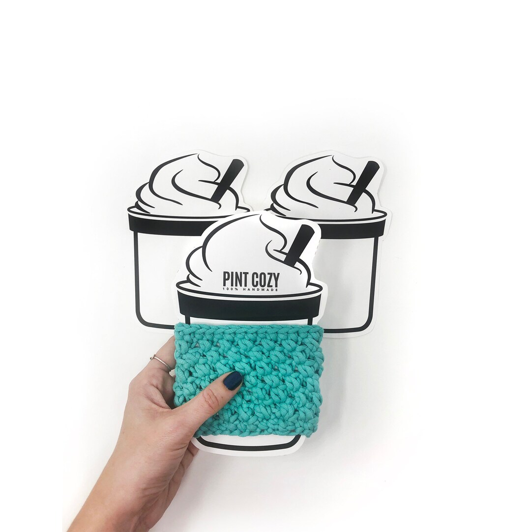 PRINTABLE Ice Cream Pint Cozy Template Downloadable PDF Inserts for