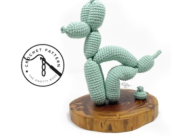 CROCHET PATTERN - Pooping Balloon Pup - PDF