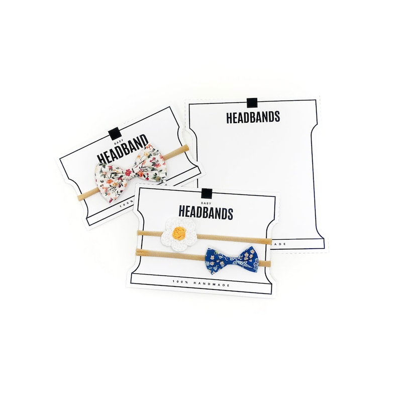 PRINTABLE Headband Display Cards Downloadable PDF. Backing | Etsy