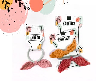 PRINTABLE Easter Theme Hair Tie Tags - Digital PDF - DIY Spring gift tag & cards, handmade hair elastic packaging labels, ponytail hang tags