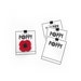 PRINTABLE Poppy Tags - Downloadable PDF. DIY tags and display templates for handmade poppy hair pins clips &  brooches, for Remembrance Day. 