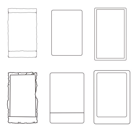 Tarot Cards for Tattoos or Other Designs. Open Outline Designs - Etsy