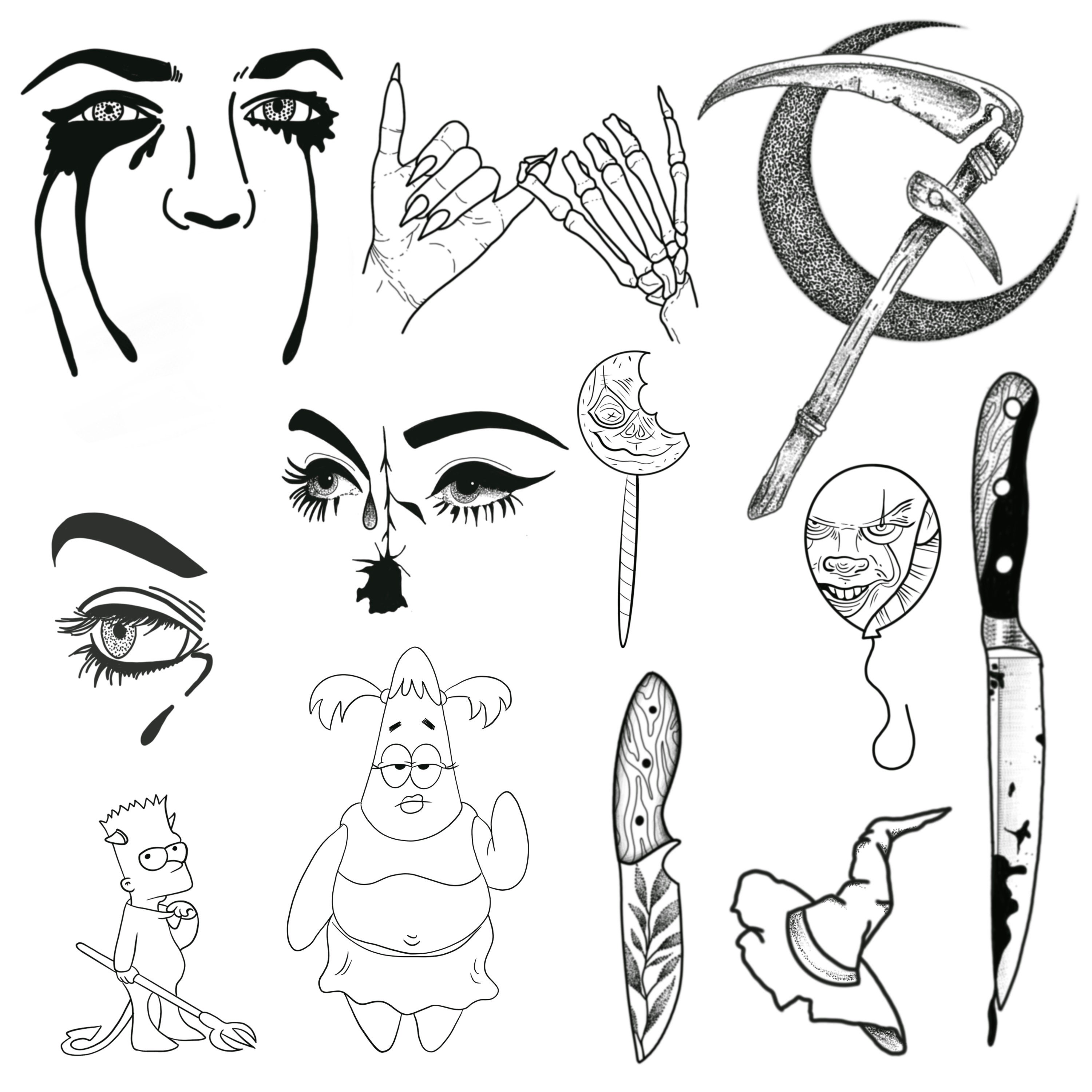 Friday the 13th Tattoo Flash Ideas