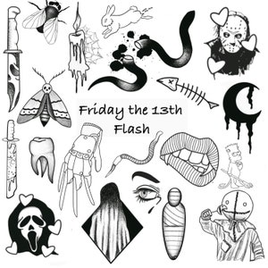 Spooky Tattoo Flash - Etsy