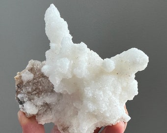 White Aragonite Cluster Aragonite Specimen Raw Aragonite Crystal Cave Calcite Flos Ferri Aragonite Raw Mineral Specimen Guizhou China A6