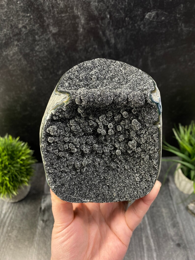 Sparkly Crystal Druzy Geode Amethyst Geode Amethyst Crystal Decor Black Galaxy Amethyst Geode Crystal Druzy Amethyst Decor Black Crystal A25