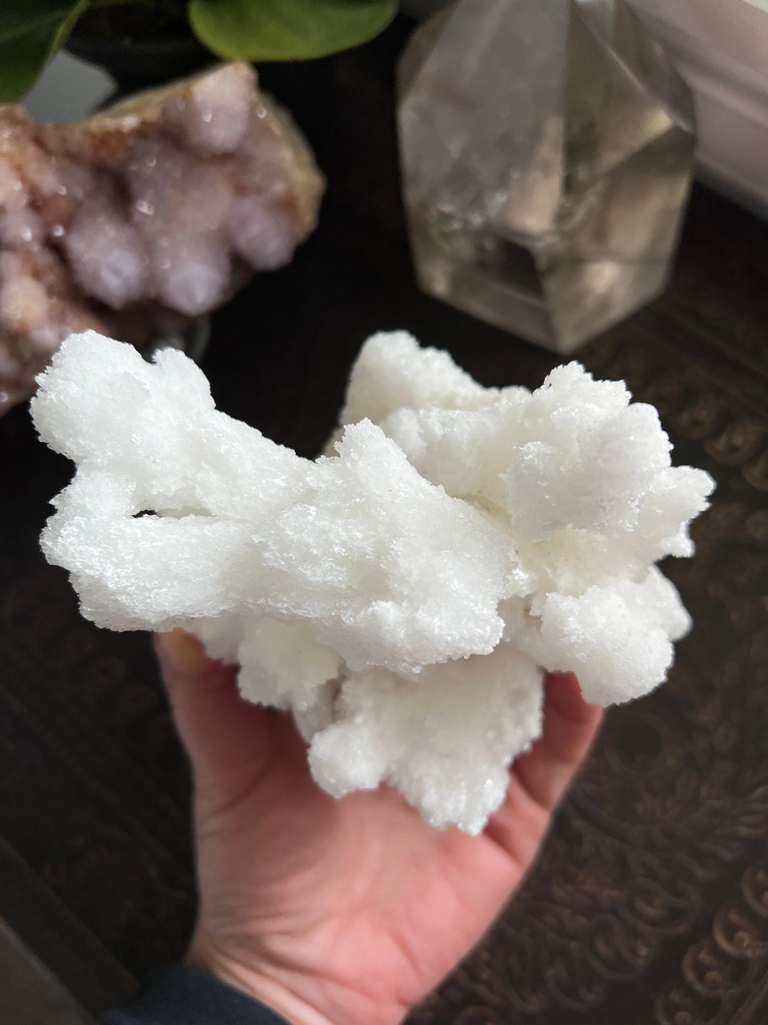 White Aragonite Cluster Aragonite Specimen Raw Aragonite - Etsy