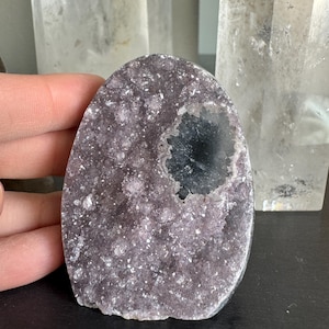 Rainbow Galaxy Amethyst Crystal Cluster Druzy Purple Geode Mineral Specimen Crystal Lover Gift Witchy Decor Standing Amethyst Uruguay A10