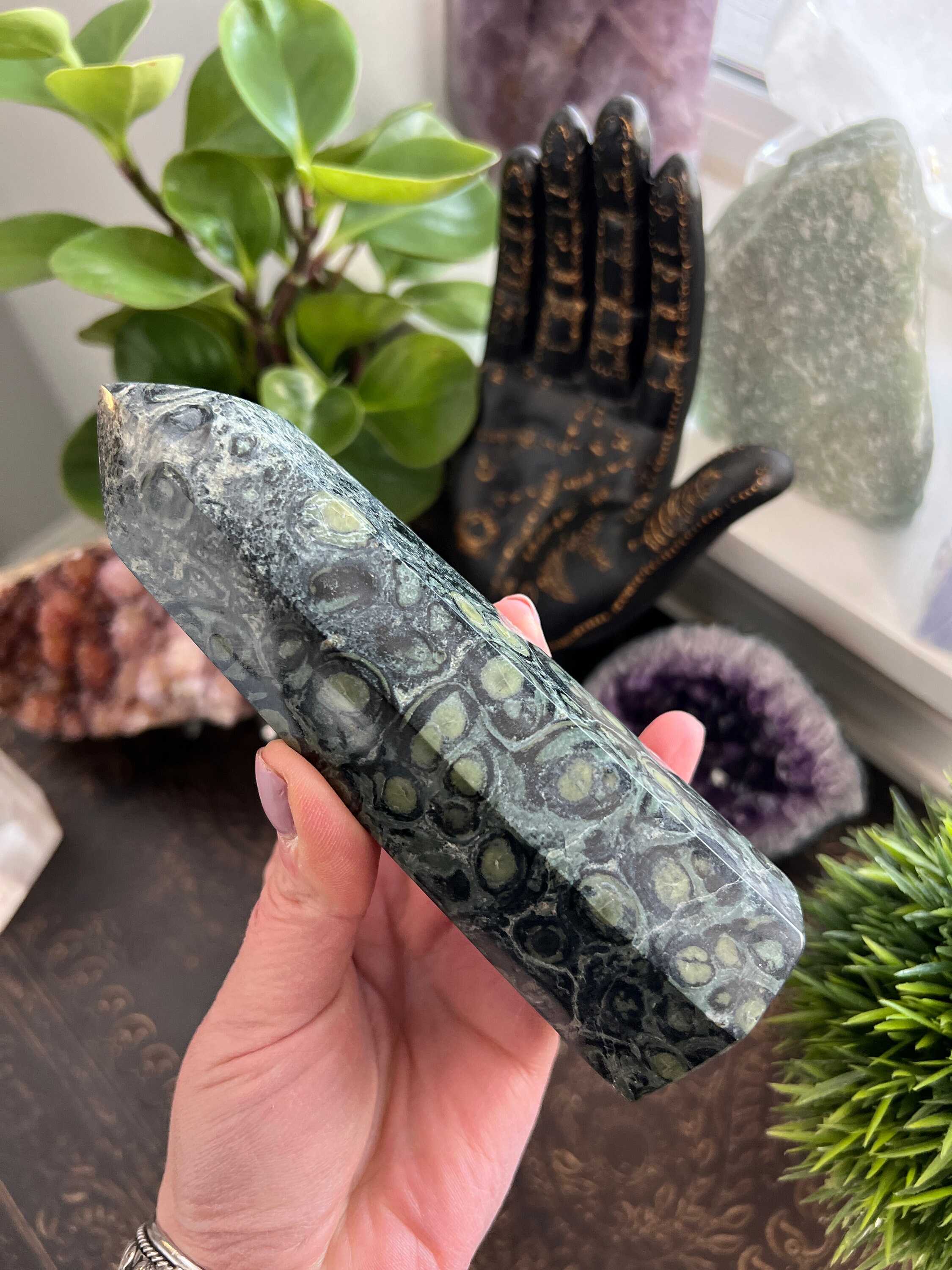 Crocodile Jasper Point Jasper Tower Kambaba Jasper Stone Etsy