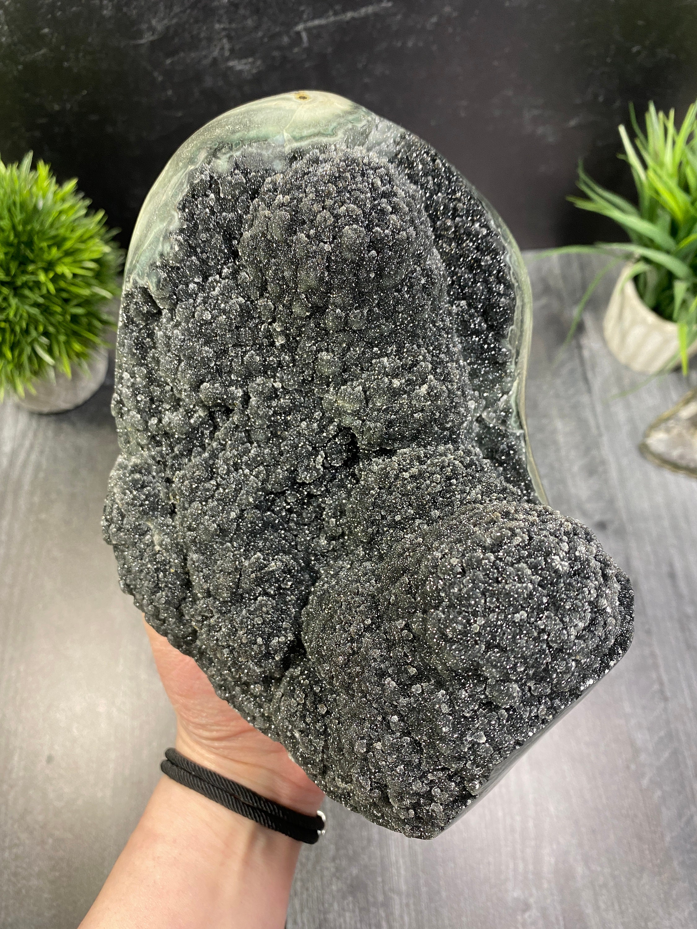 Große schwarze Amethyst Kristalle natürliche schwarze Galaxie | Etsy