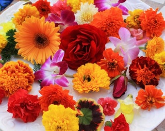 Fresh Edible Flowers Premium Assortment Mix 3oz