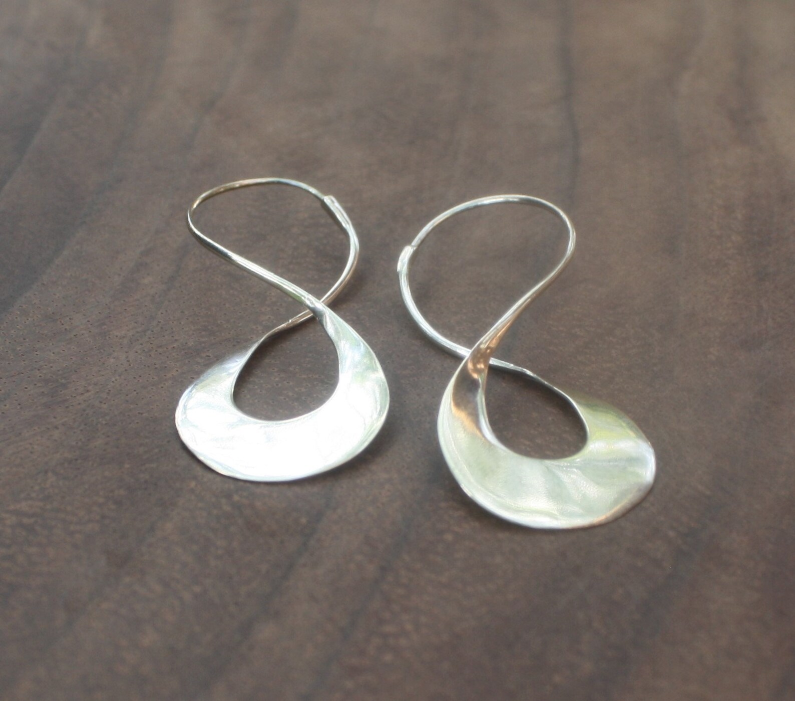 Sterling Silver Infinity Hoop Earrrings main image 1