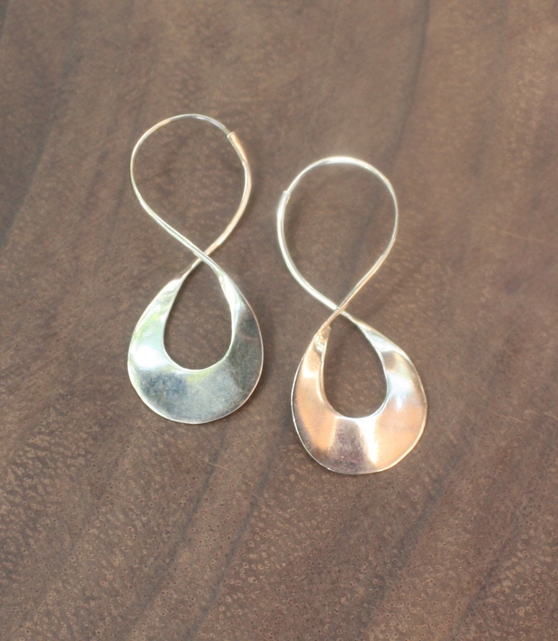Sterling Silver Infinity Hoop Earrrings