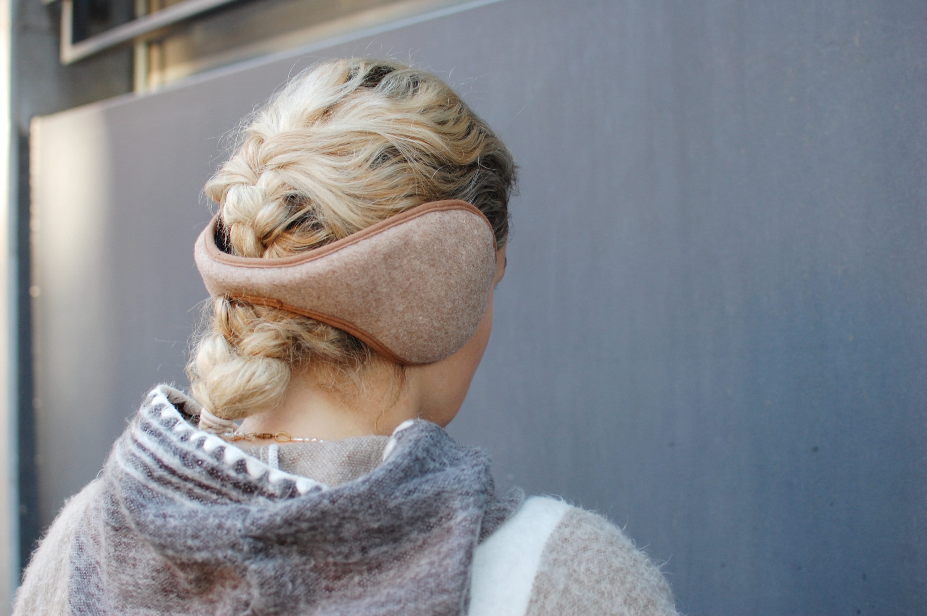 Heat Holders - Bandeau cache-oreilles en forme de tête de mort en tricot  épais avec doublure en polaire pour femme (taille unique, bleu foncé)
