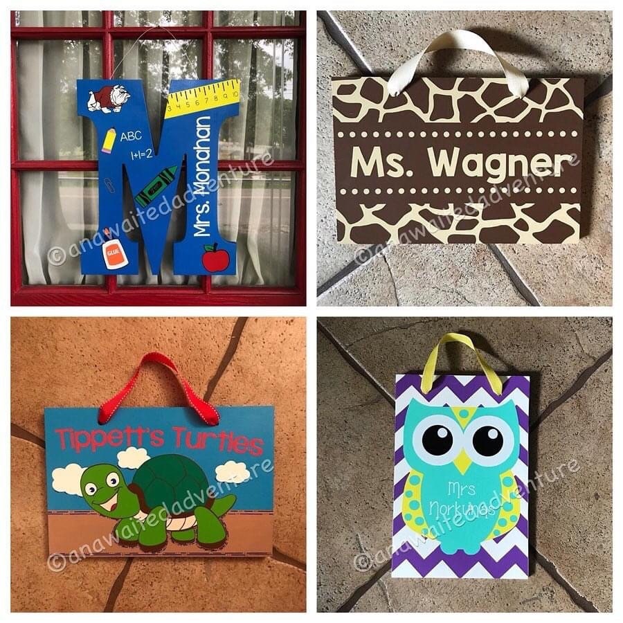 Teacher Name Sign / Classroom Sign / Door Sign / Teacher Gift - Etsy Ireland