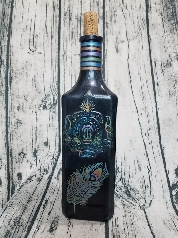 Decorated Liquor Bottle Painted Wine Bottle Decorations Painted
