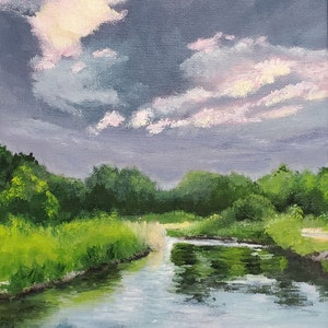 Original oil 8 x 10 inch landscape painting