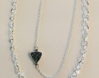 18 inch silver -plated necklace