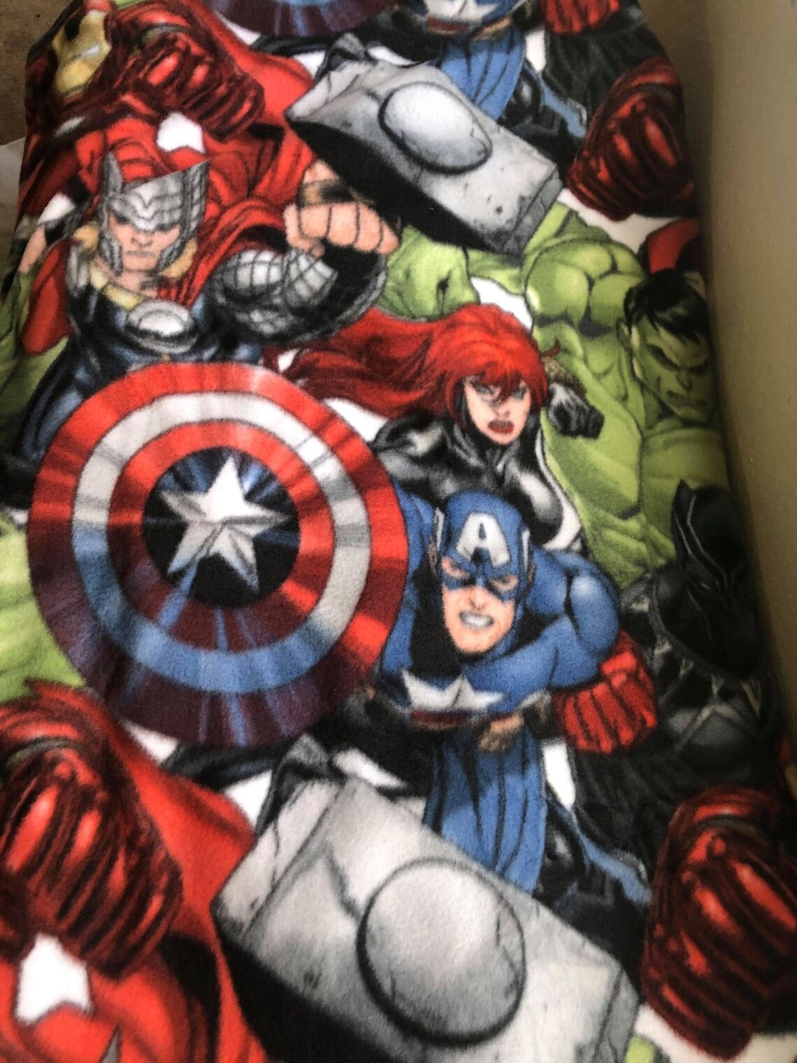 Marvel superhero throw blanket Etsy