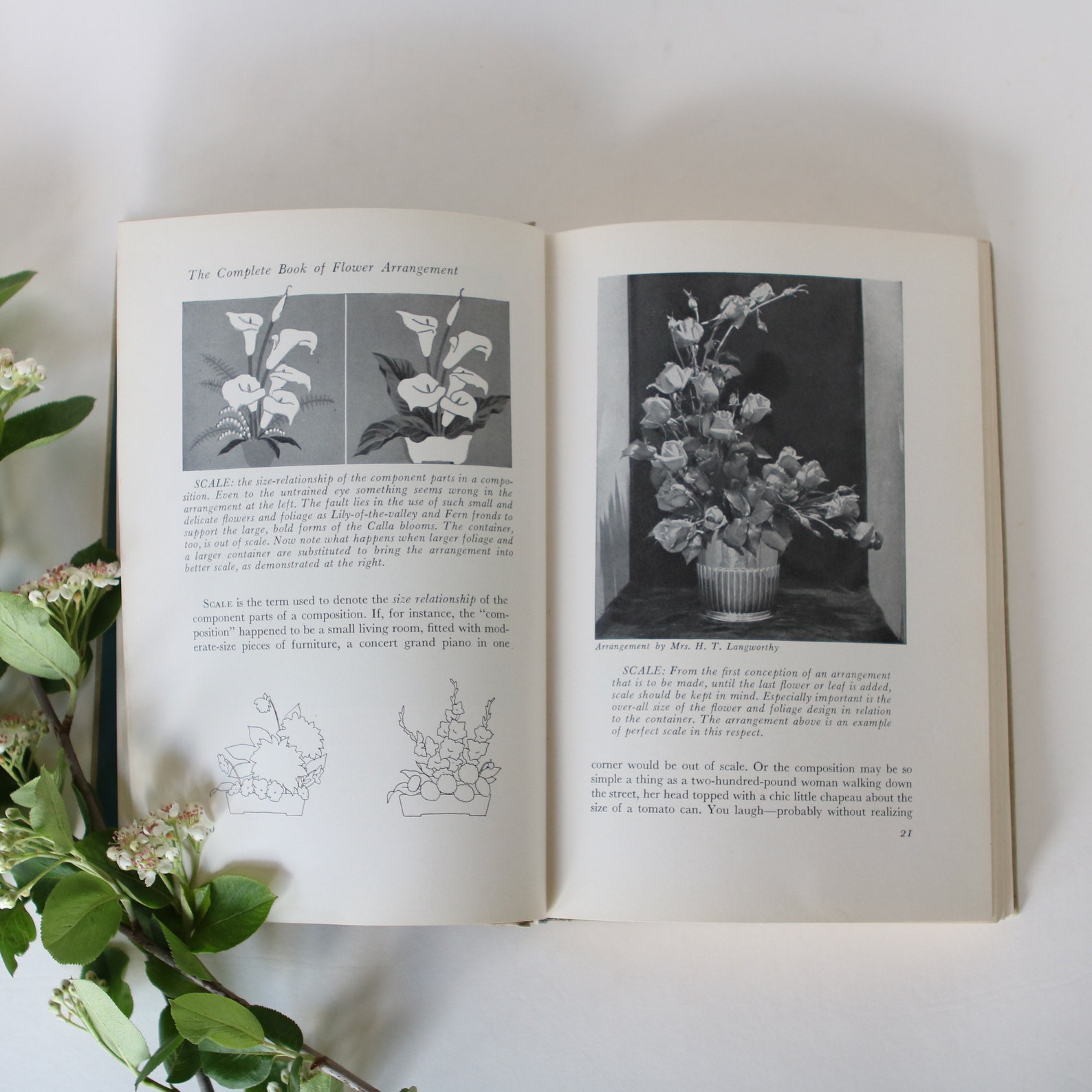 Two vintage flower arranging books Etsy