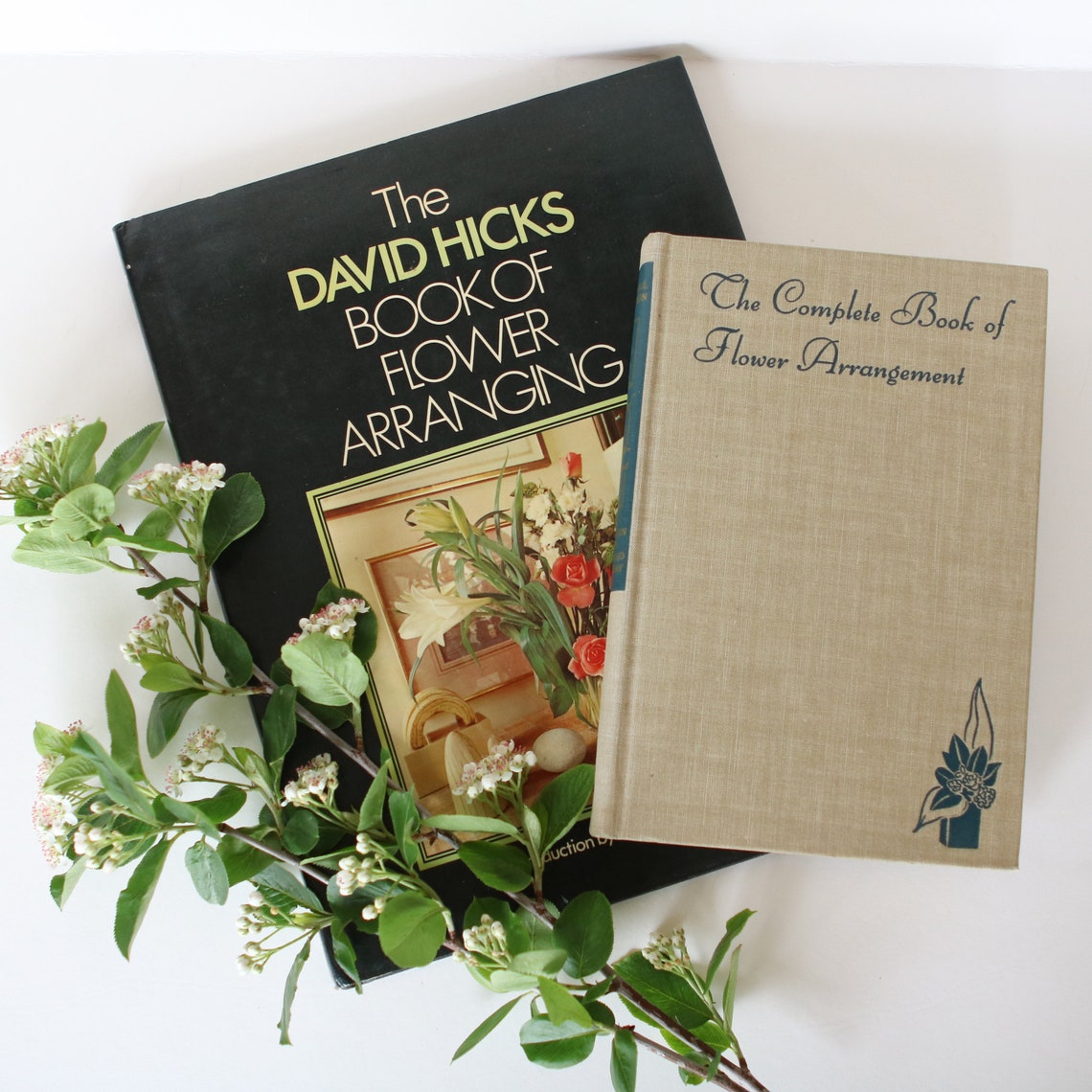 Two vintage flower arranging books Etsy