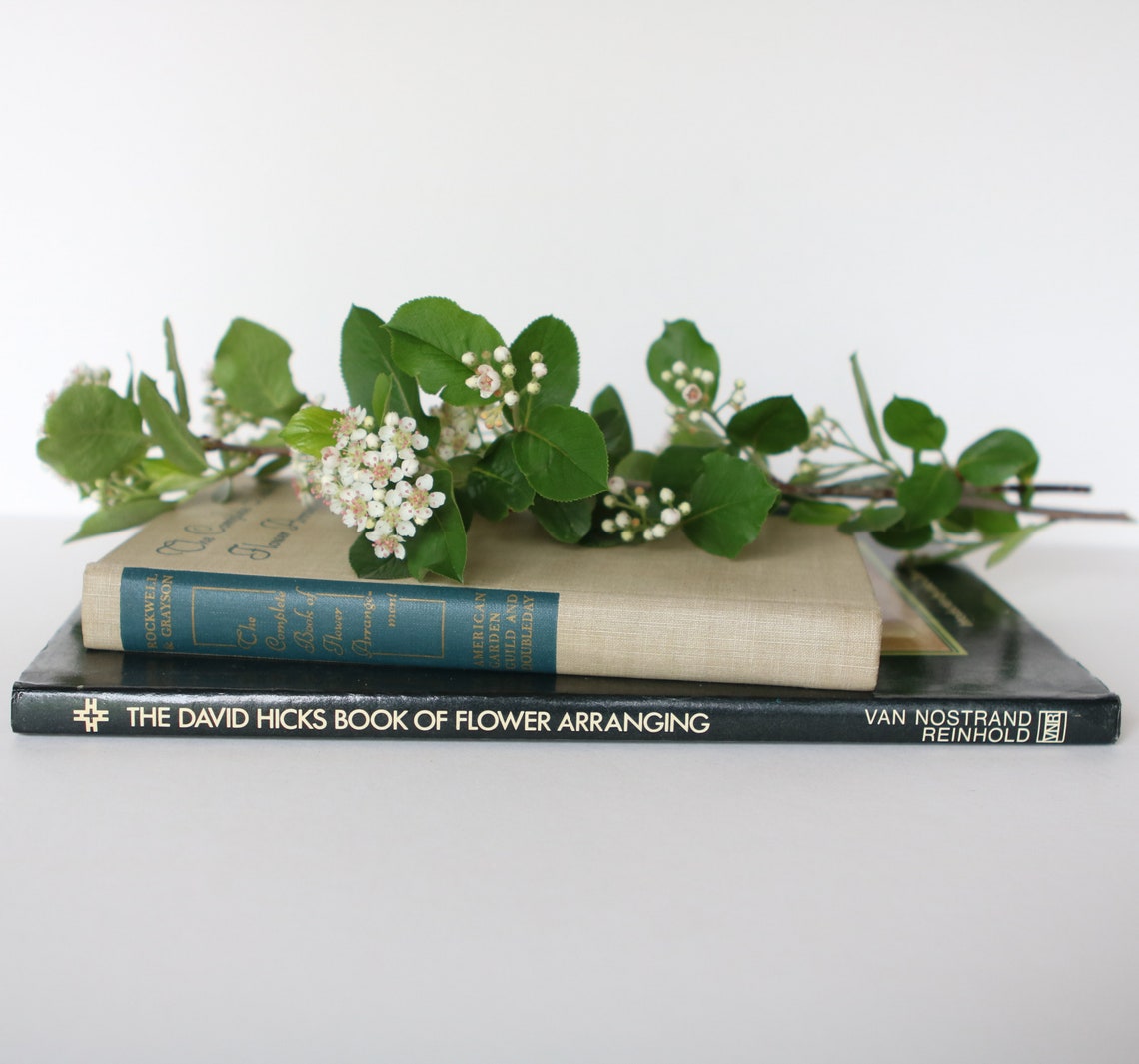 Two vintage flower arranging books Etsy