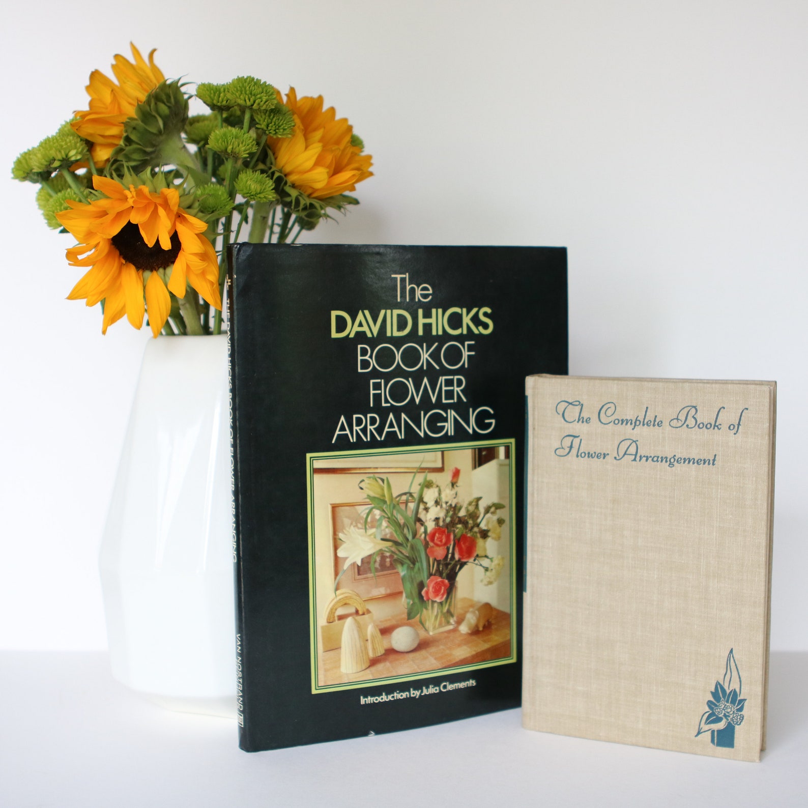 Two vintage flower arranging books Etsy