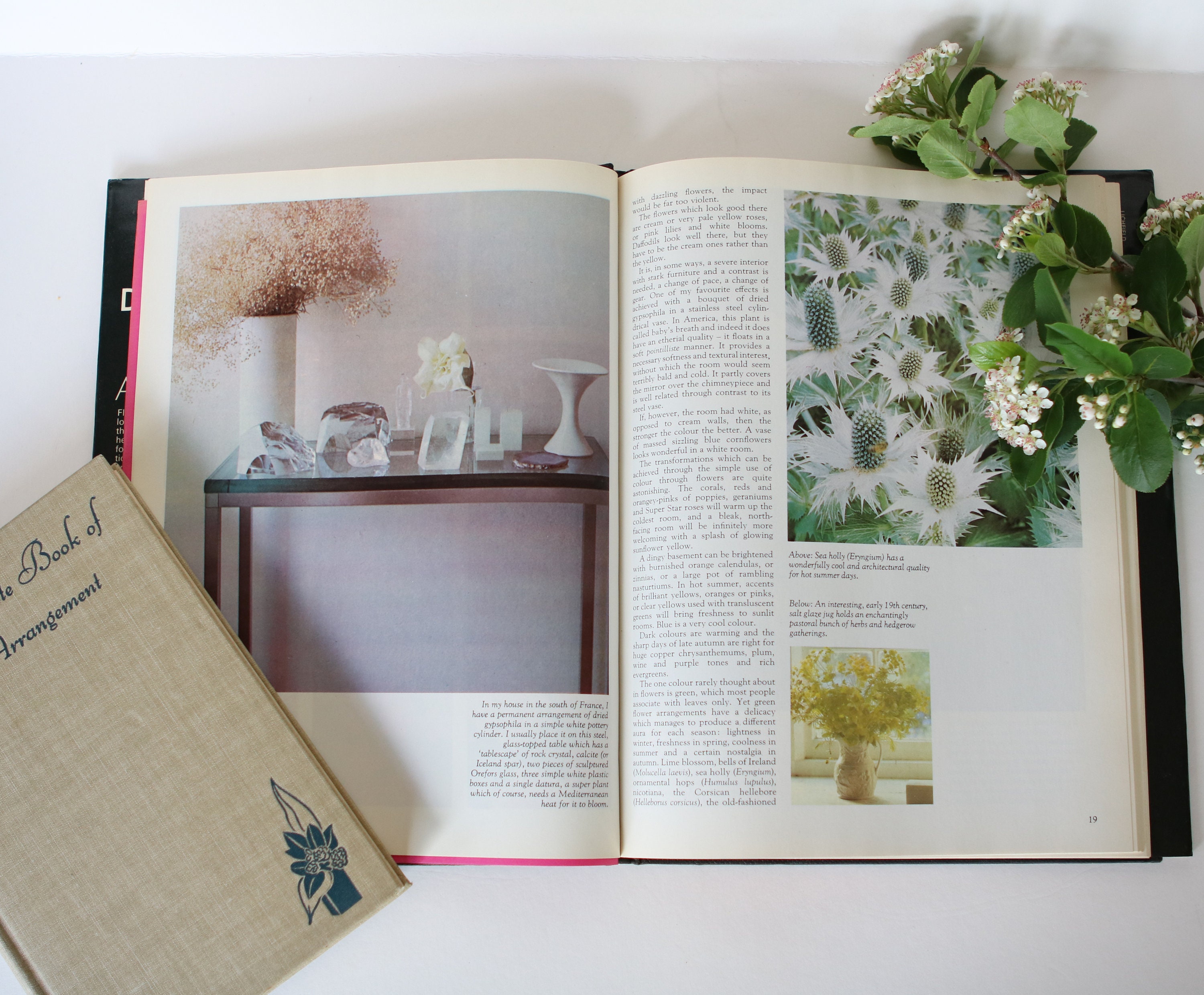 Two vintage flower arranging books Etsy
