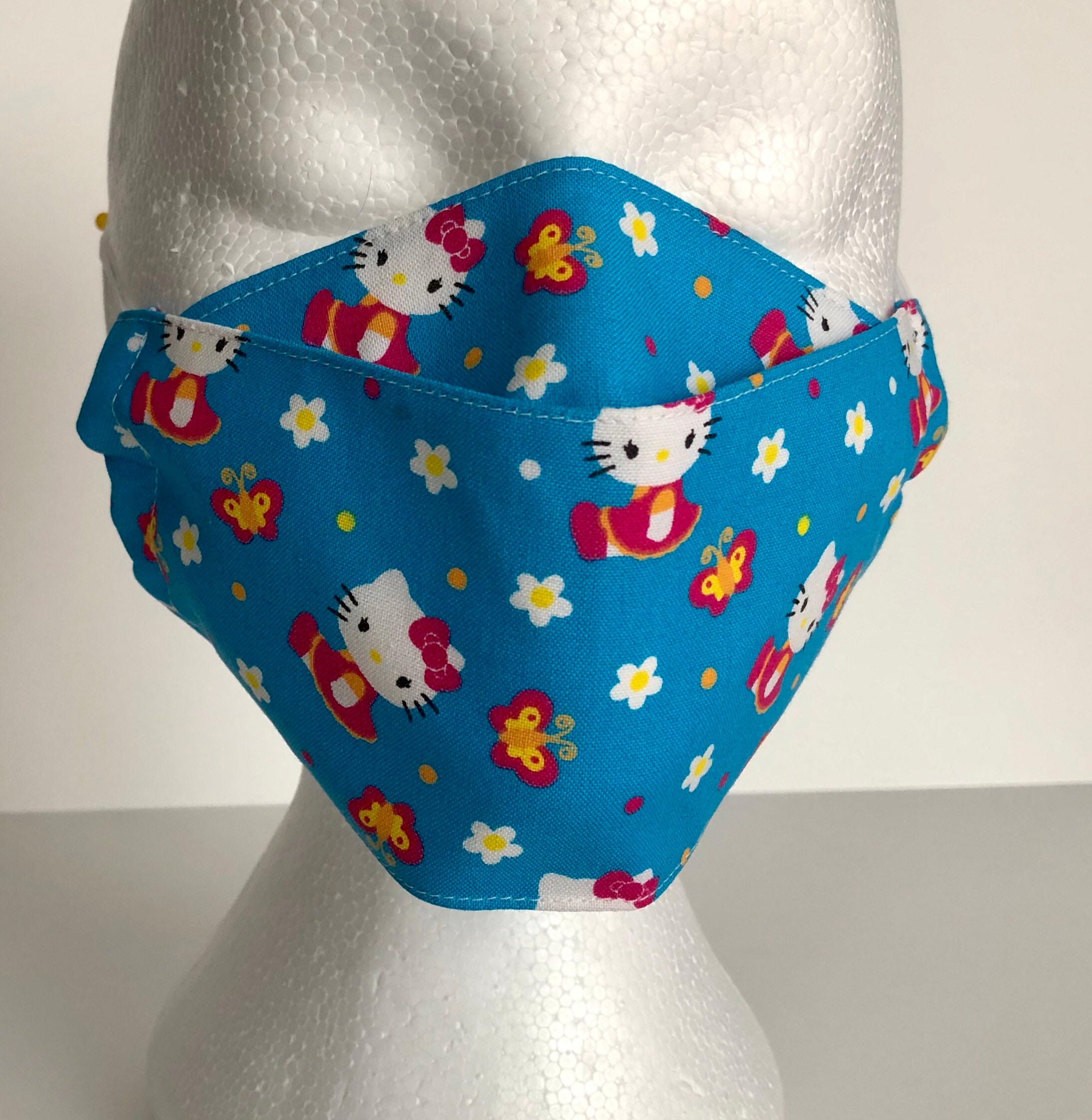 Hello Kitty máscara reutilizable Origami 3D máscara protectora Etsy