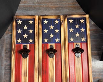 American Flag Bottle Opener