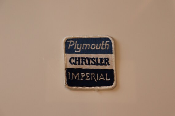 Vintage Chrysler Imperial Plymouth Shoulder Patch Photo Keychain Gift 