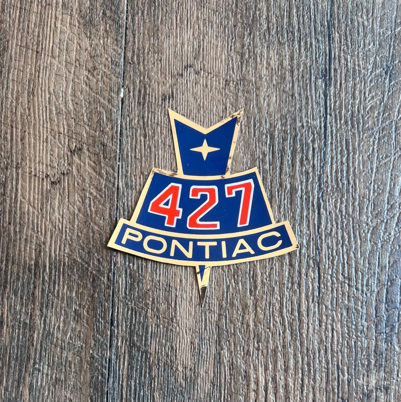 PONTIAC 427 Rare Decal Sticker LK Mint NoS image 1