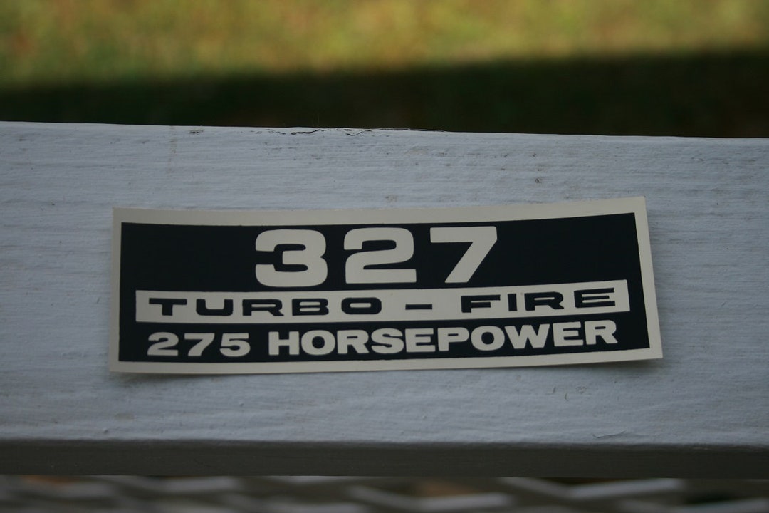 327 TURBO FIRE 275 HORSEPOWER Decal Sticker Valve Cover Etsy 327-turbo-fire-275-horsepower-decal-sticker-valve-cover-etsy