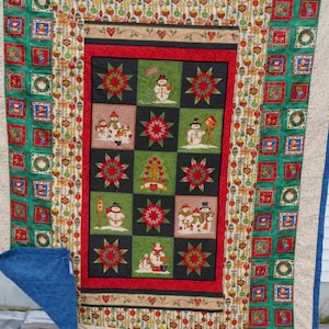 Quilt/Throw Snowmen