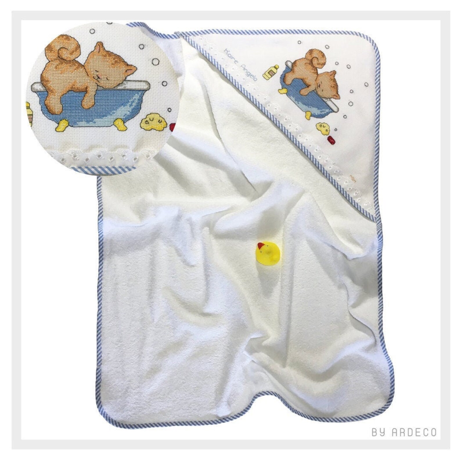 Custom Baby Hooded Towel / Embroidered Hooded Towel / Hand Etsy