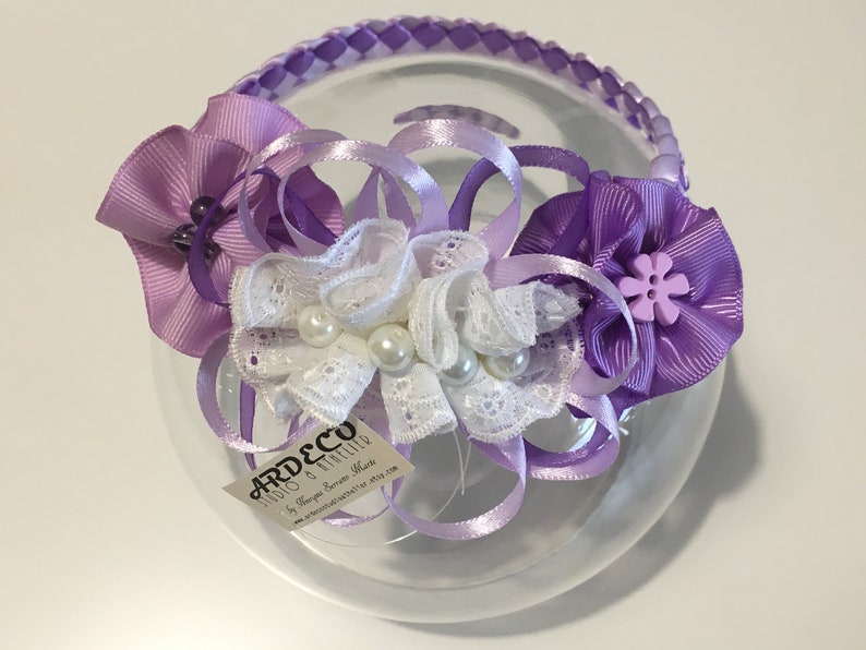 Newborn Headbands Infant Headband Violet-Lila Newborn Headband Infant Headband Baby Braied Headband