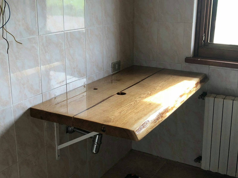 Countertop Oak And Epoxy Etsy