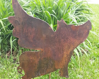 When Pigs Fly, Flying Pig, Metal Farm Animals, Animal Silhouette, Yard Art