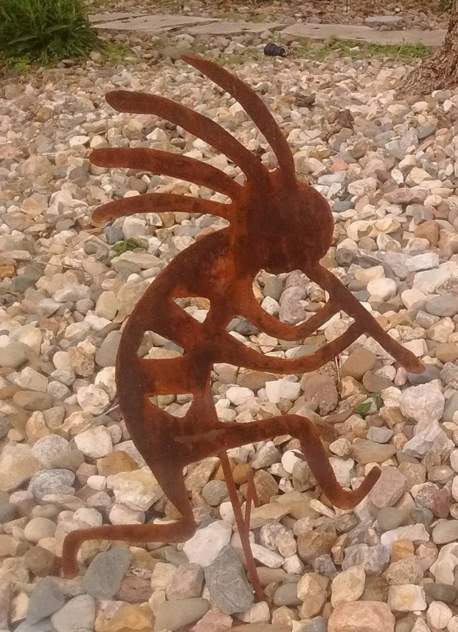 Kokopelli Rusty Kokopelli Southwest Art Yard Art Garden Etsy